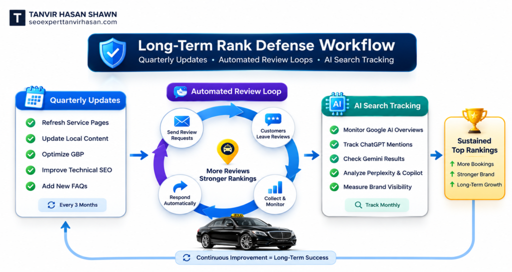 sustainable SEO results and financial ROI comparison for transport company